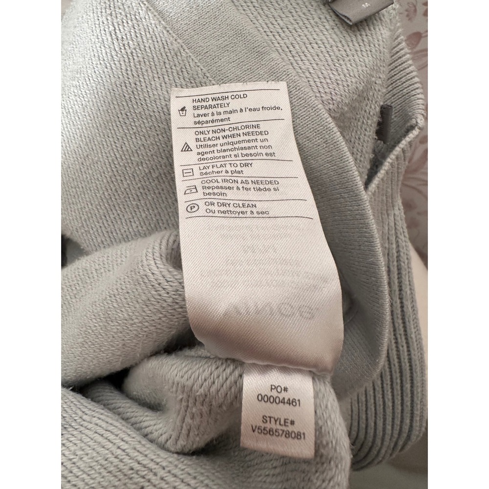 Vince Light Blue 100% Cotton Knit Sweater - Picture 8 of 9